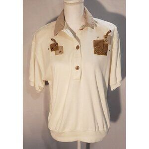 Vintage 80's Peter Popovitch Cream Pullover